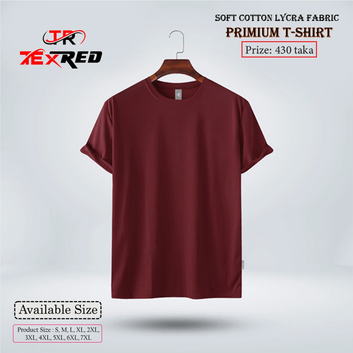 Maroon Solide T-Shirt
