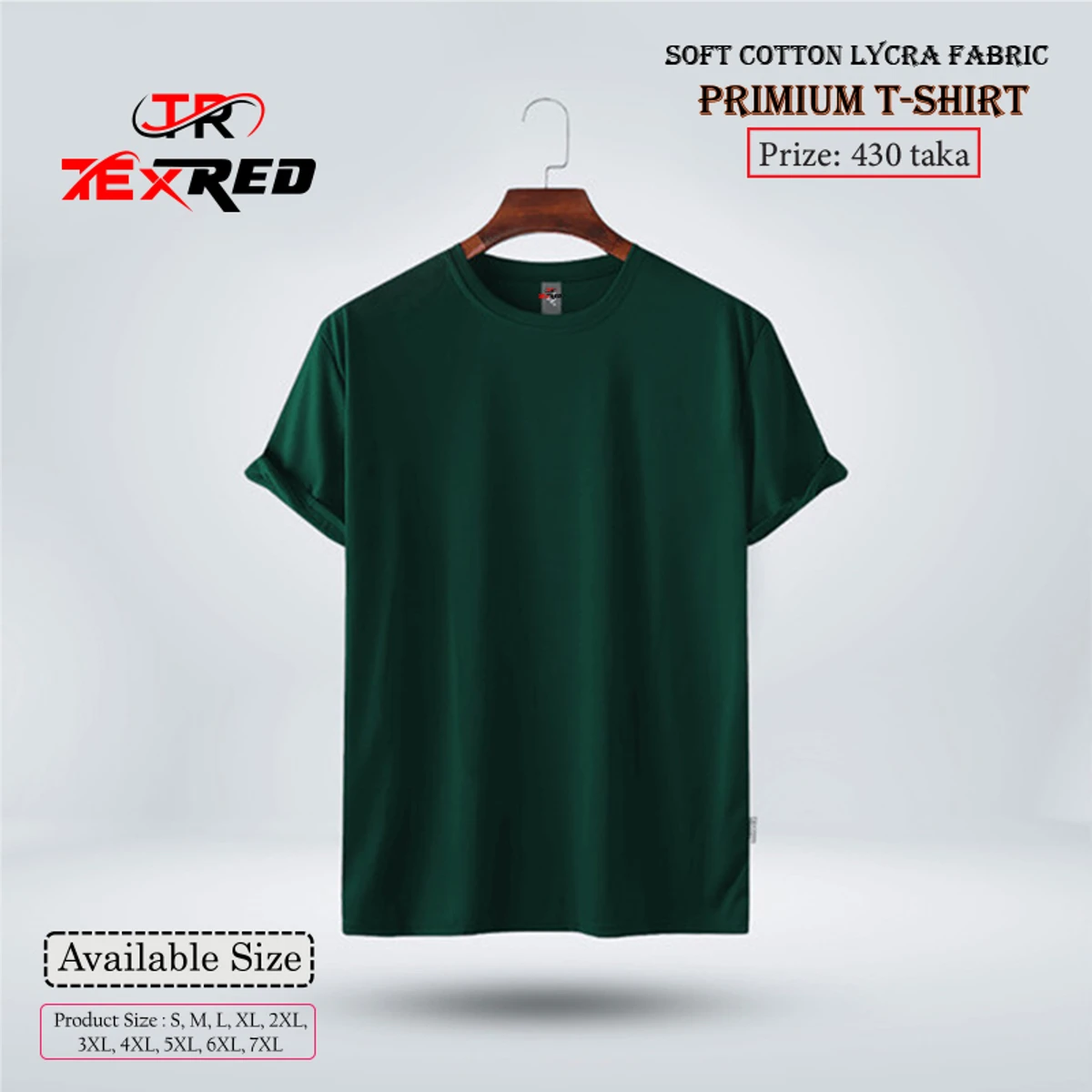 Mens Premium Blank T-shirt - Bottol Green